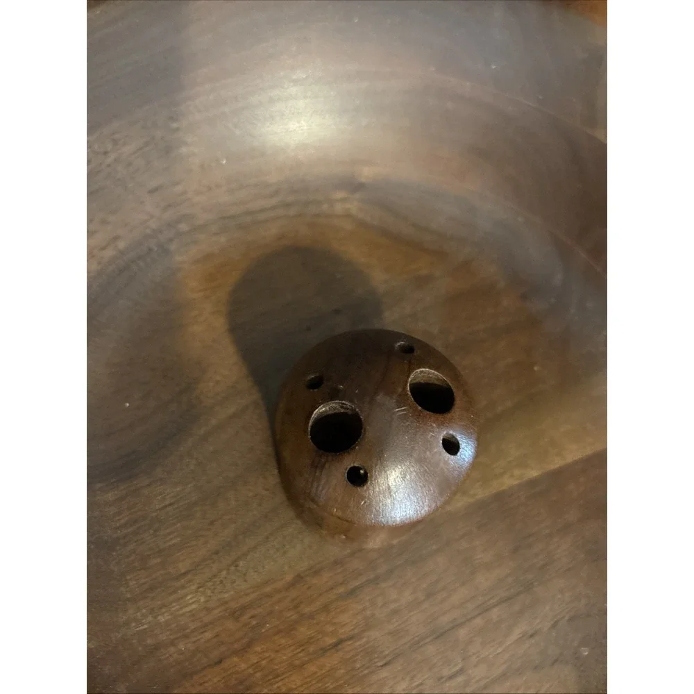 Ozark‎ Vintage Hand Lathed Walnut Nut Bowl